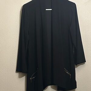 Black Women's Jacket with Gold Accents